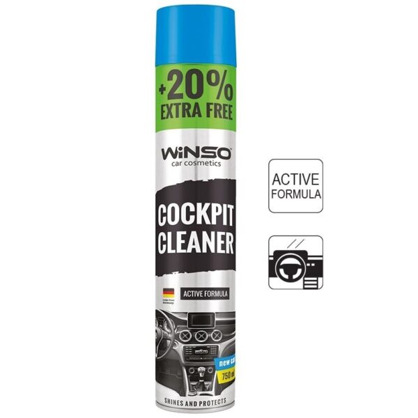 Prietaisų skydelio valiklis WINSO  Polish Spray Cockpit Cleaner New Car 750 ml